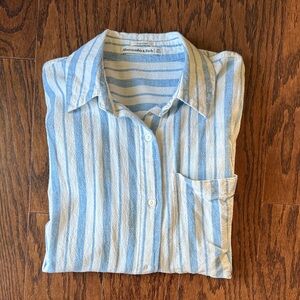 Abercrombie & Fitch Striped Linen Shirt